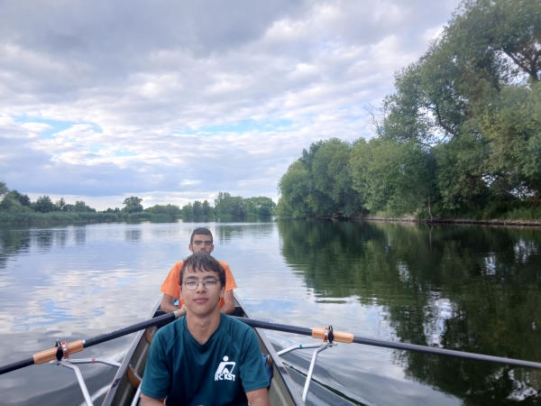 Carlos Timo untere Havel im Ruderboot Havelberg 2024