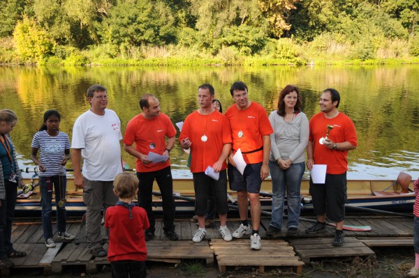 Drachenboot Siegerehrung EON 09