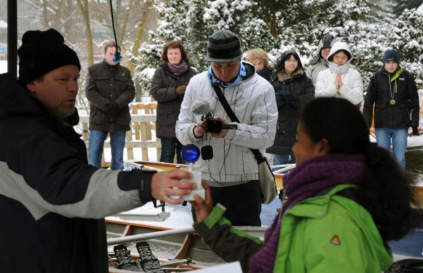 Halber Aequatorpreis fuer Nirina Anrudern 2013