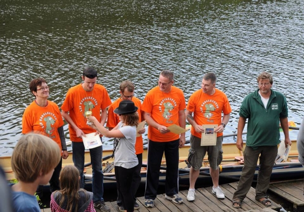 Siegerehrung LJU Drachenboot-Rudercup 2013